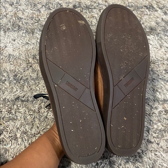 Thursday everyday Men\'s Brown Leather Sneakerssz 8.5 great condition